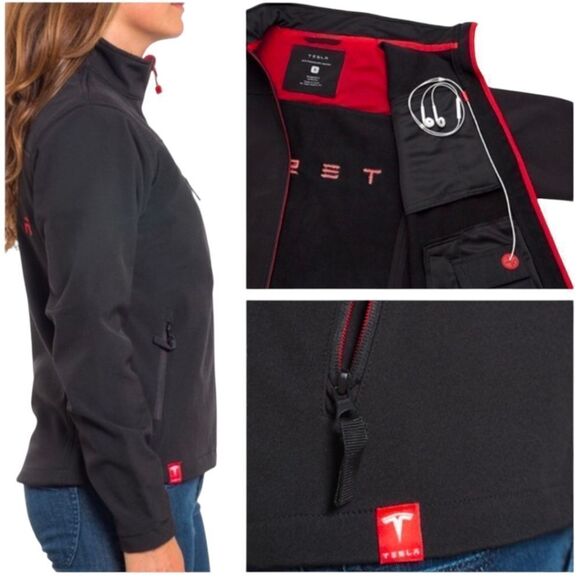 Tesla Exclusive Owner Black Softshell Jacket Size XS - Picture 3 of 11